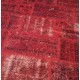 Red Handmade Patchwork Carpet