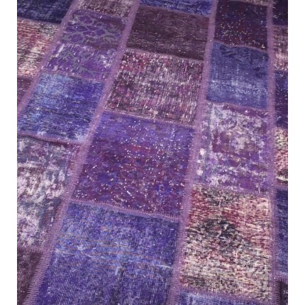 Purple Handmade Patchwork Carpet