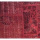 Red Handmade Patchwork Carpet