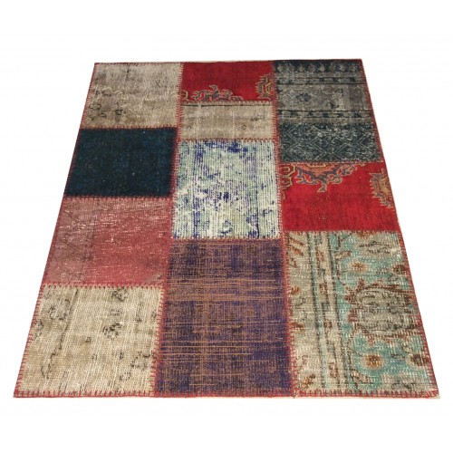 Multicolor Handmade Patchwork Carpet