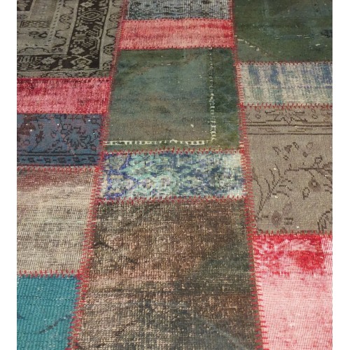 Multicolor Handmade Patchwork Carpet