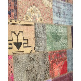 Multicolor Handmade Patchwork Rug