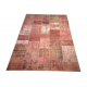 Red Handmade Patchwork Carpet