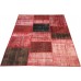 Red Handmade Patchwork Carpet