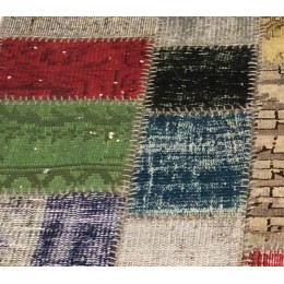 Multicolor Handmade Patchwork Carpet