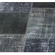 Black Handmade Patchwork Carpet
