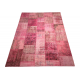 Pink Handmade Patchwork Carpet