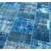 Blue Handmade Patchwork Carpet