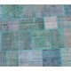 Blue Handmade Patchwork Carpet