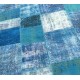  Blue Handmade Patchwork Carpet