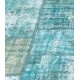 Blue Handmade Patchwork Carpet