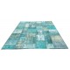 Blue Handmade Patchwork Carpet