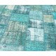 Blue Handmade Patchwork Carpet