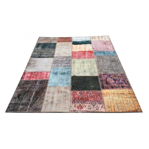 Multicolor Handmade Patchwork Carpet