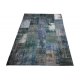 Blue Handmade Patchwork Carpet