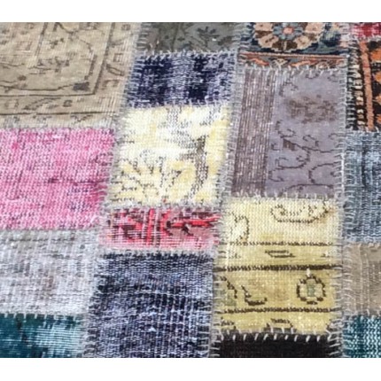 Multicolor Handmade Patchwork Carpet