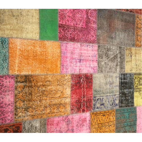 Multicolor Handmade Patchwork Carpet