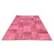  Pink Handmade Patchwork Carpet