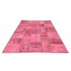  Pink Handmade Patchwork Carpet