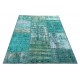 Blue Handmade Patchwork Carpet