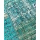 Blue Handmade Patchwork Carpet