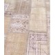 Beige Handmade Patchwork Carpet