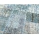 Blue Handmade Patchwork Carpet