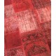 Red Handmade Patchwork Carpet