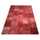 Red Handmade Patchwork Carpet