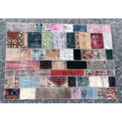 Multicolor Handmade Patchwork Carpet