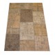 Beige Handmade Patchwork Carpet