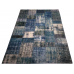 Blue Handmade Patchwork Carpet