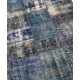 Blue Handmade Patchwork Carpet