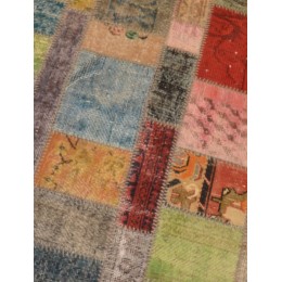 Multicolor Handmade Patchwork Carpet