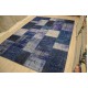  Blue Handmade Patchwork Carpet