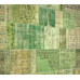 Green Handmade Patchwork Carpet