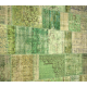 Green Handmade Patchwork Carpet