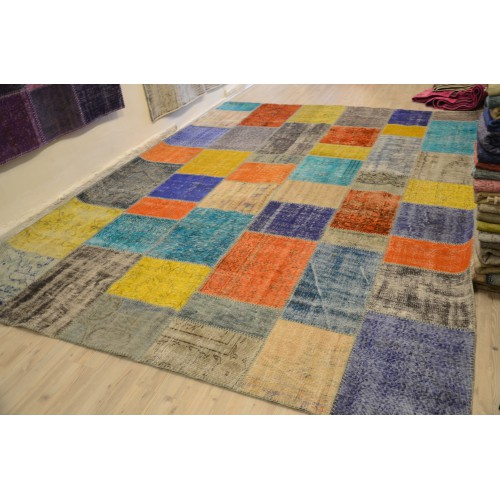 Handmade Patchwork Carpet multi colour