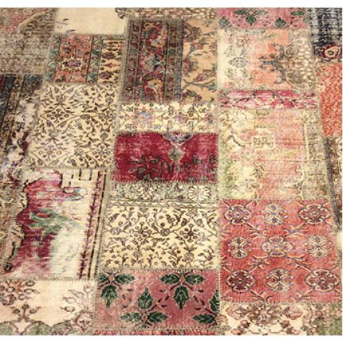 Multicolor Handmade Patchwork Carpet