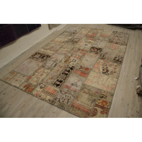 naturel Handmade Patchwork Carpet