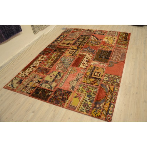 naturel Handmade Patchwork Carpet
