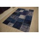 Blue Handmade Patchwork Carpet