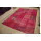 Red Handmade Patchwork Carpet