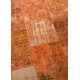 Orange Handmade Patchwork Carpet