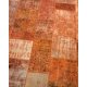 Orange Handmade Patchwork Carpet