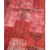  Red Handmade Patchwork Carpet