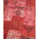  Red Handmade Patchwork Carpet