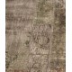 Beige and Grey Handmade Patchwork Carpet