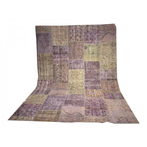  Purple Handmade Patchwork Carpet