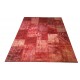 Red Handmade Patchwork Carpet